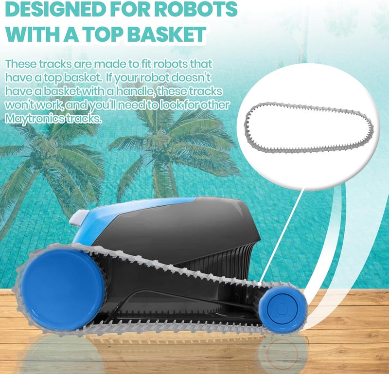 Calvana (2 Pack) Replacement Gray Tracks for Maytronics Dolphin Robotic Pool Cleaners with Part Number 9983152-R2 Dolphin Parts - Image 4